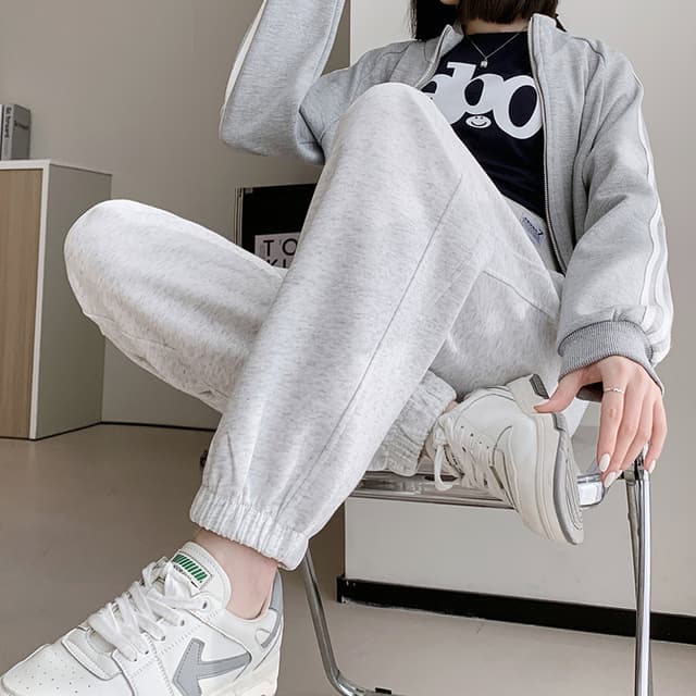 실사 재고 상품 임산부 가을 겨울철 새로운 복부 지지 운동 바지 캐주얼 슬림해 보이는 조거 바지 배기 바지 긴 바지