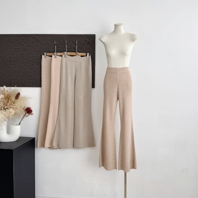 madofit Madou sheep wool 겨울 바지 왕 블라인드 입력 아니요 오류 ~ 중 양모 부츠컷 니트 바지