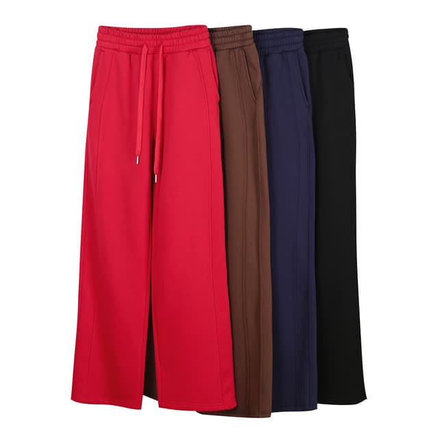 ld 웨이 바지 스트레이트 와이드 레그 팬츠 도루 가을 센스 주머니 운동 긴 바지 몸매 가꾸기 슬림해 보이는 피트니스 바지 여성